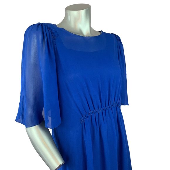 DOROTHEE SCHUMACHER | Summer 2013 Gathered Blue Flutter Dress - Picture 4 of 12